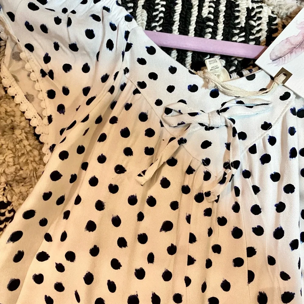 NWT Jessica Simpson Girls Polka Dot Top-Small - Picture 2 of 4